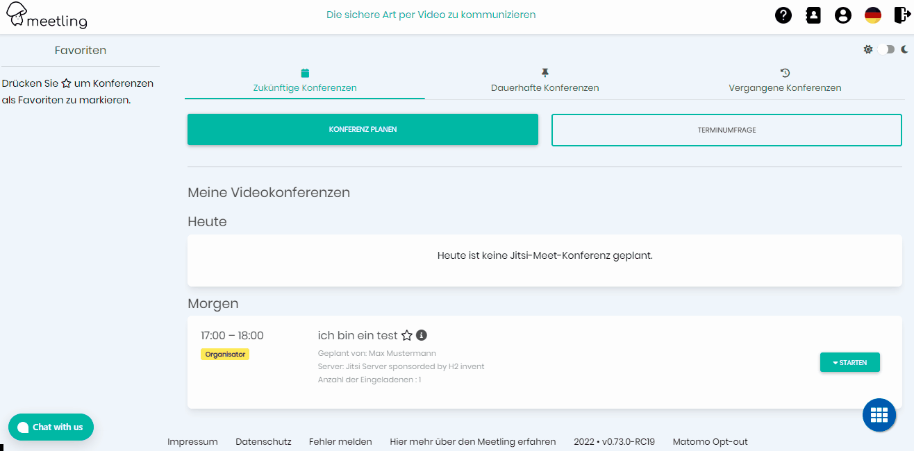 meetling Teilnehmer einladen